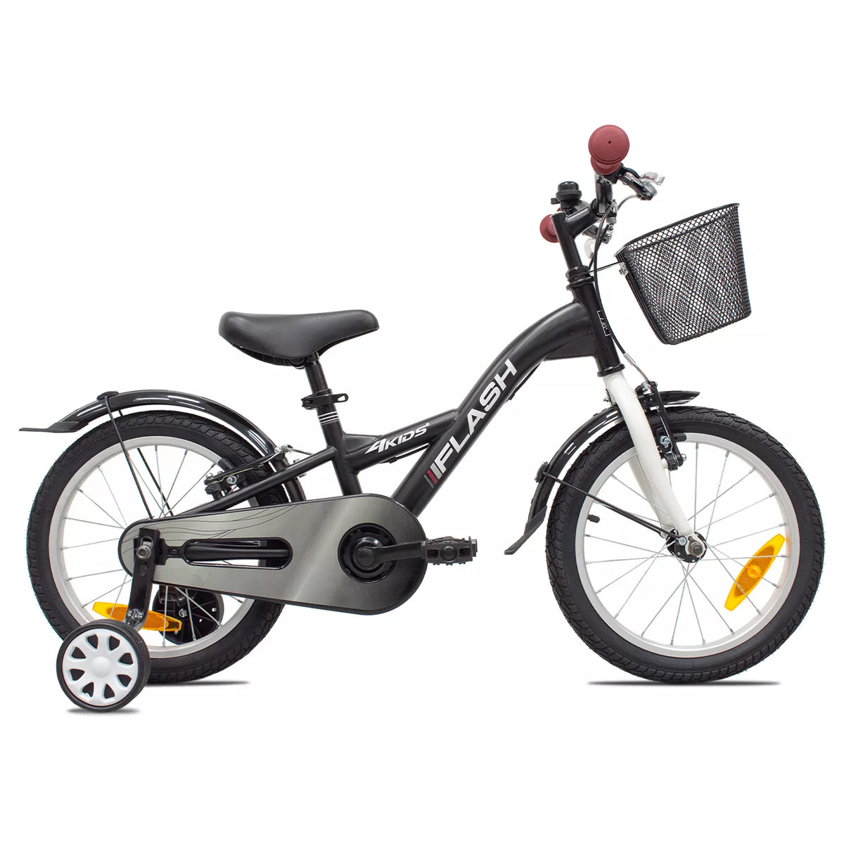 4KIDS Flash 16" // 1G, dydis 9.5" (24 cm) (juoda)