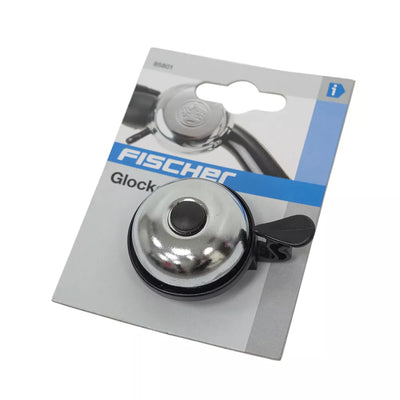 Dviračio skambutis FISCHER // 80 mm (sidabrinis)