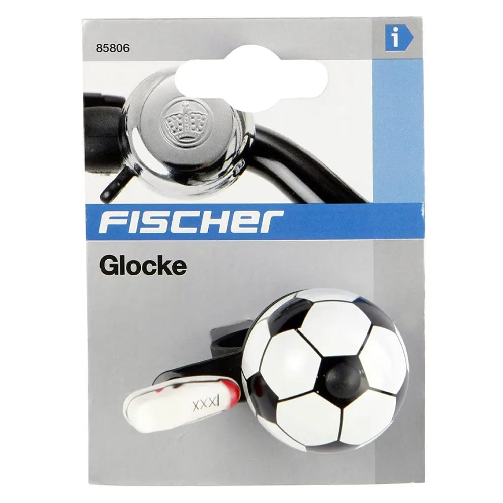 Dviračio skambutis Fischer Football (balta/juoda)