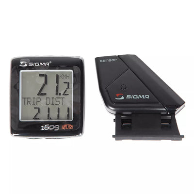 Dviračio kompiuteris Sigma BC 1609 STS Cadence // belaidis, 16 funkc. (juoda/sidarbinė)