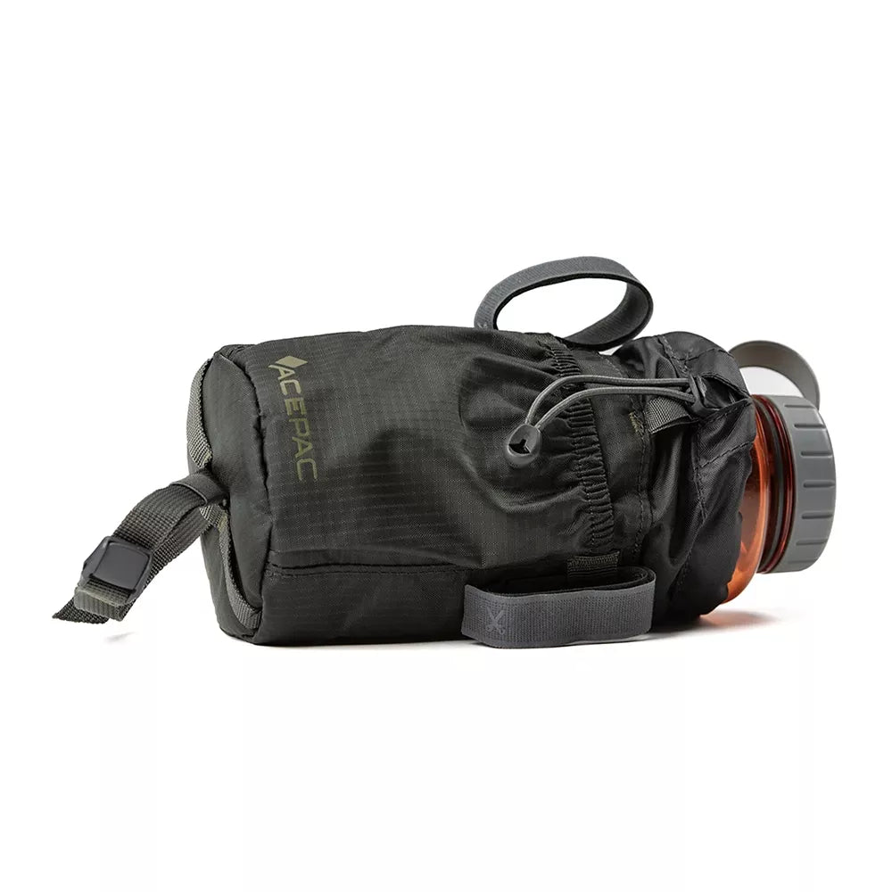 Dviračio krepšys gertuvei ant vairo Acepac Fat Bottle Bag MKIII // 1 l (žalias/pilkas)
