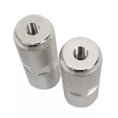 BMX atramos kojoms (pegai) // 9 mm ašis, 75 mm, plienas (sidabriniai)