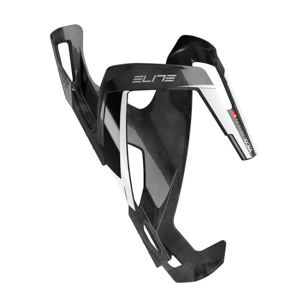 Gertuvės laikiklis Elite Vico Carbon Glossy // (juoda/balta)