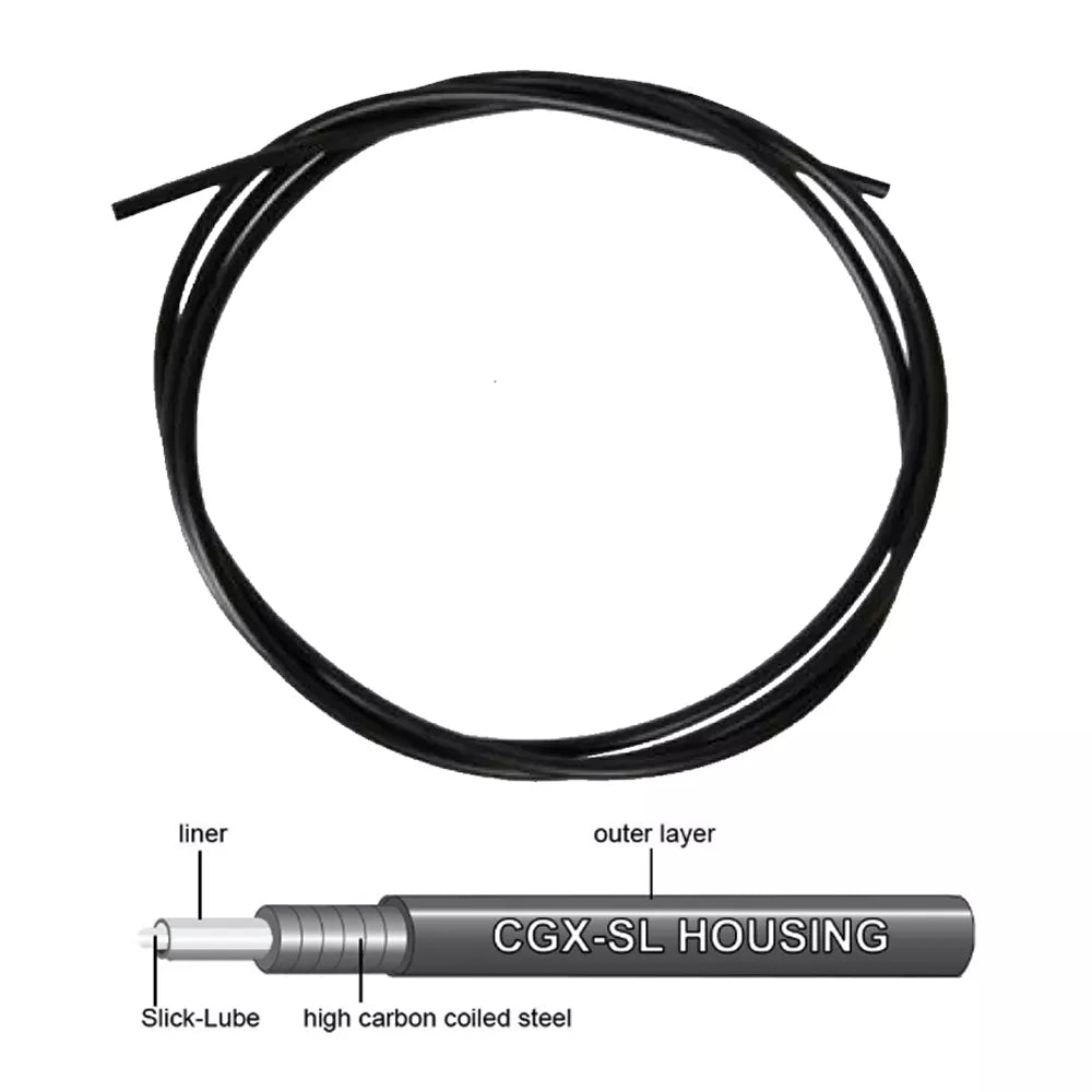 Stabdžių šarvas Jagwire GEX SL // 5 x 1000 mm, su tepalu (juodas)
