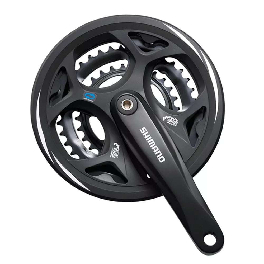 Priekinis žvaigždžių blokas Shimano Altus FC-M311 // 3x7/8 pav., 48-38-28T, 175mm