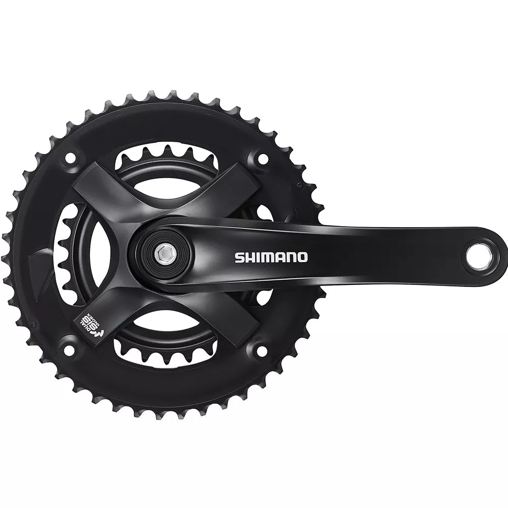 Priekinis žvaigždžių blokas Shimano FC-TY501-2 // 2x7/8 pav., 46x30T, 175 mm (juodas)