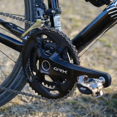Priekinis žvaigždžių blokas Shimano GRX FC-RX600-11 // 2x11-speed, 46/30T, 172.5 mm