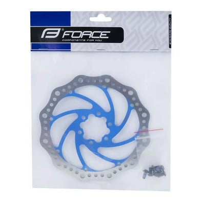 Stabdžių diskas FORCE 180 mm, 6 varžtai (mėlynas)