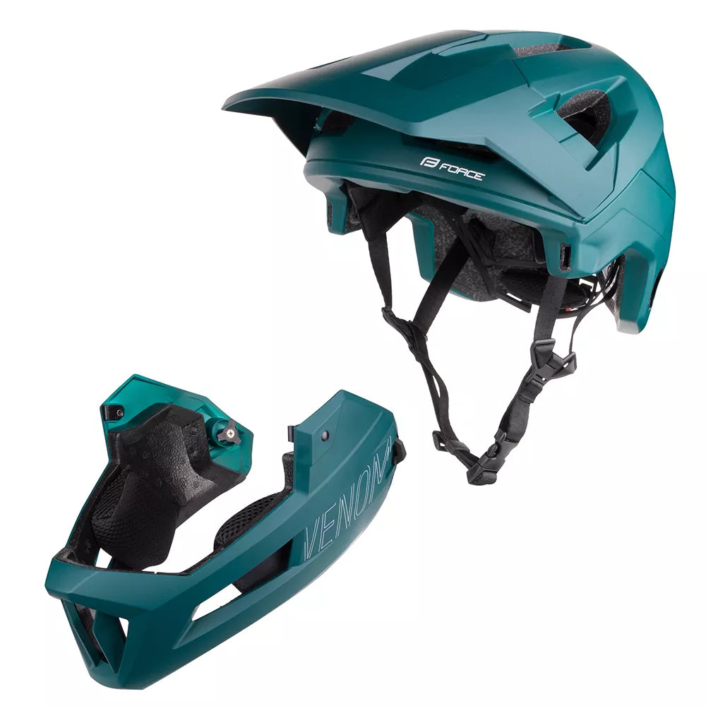 Downhill šalmas FORCE VENOM // dydis: L / XL (58 - 61 cm) (turkio)