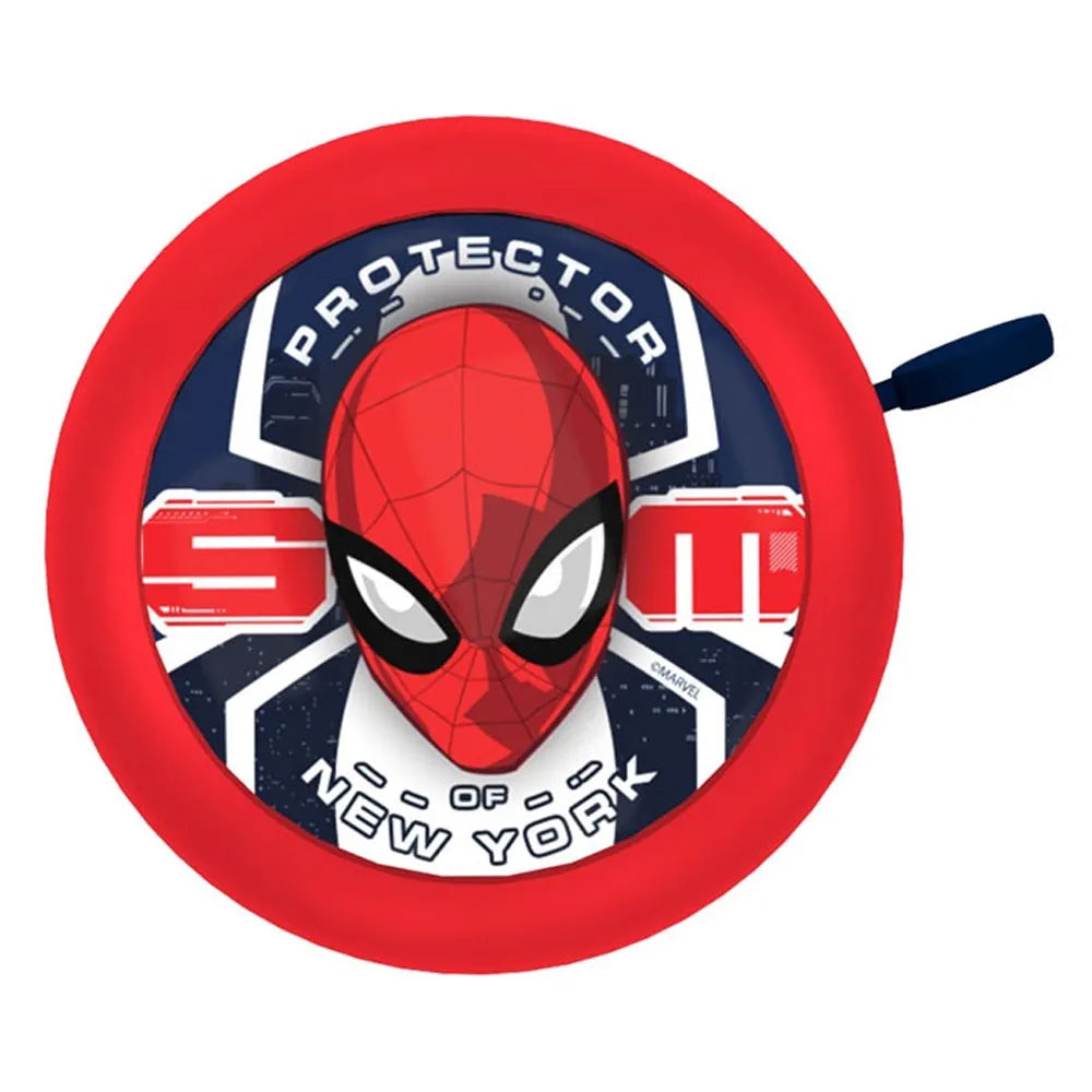 Dviračio skambutis SPIDERMAN, metalinis (raudonas)