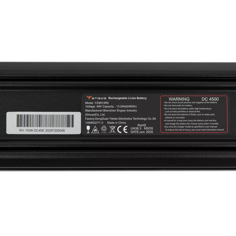 El. dviračio Engwe L20 3.0 Boost akumuliatorius // 48V 13.5Ah 648Wh