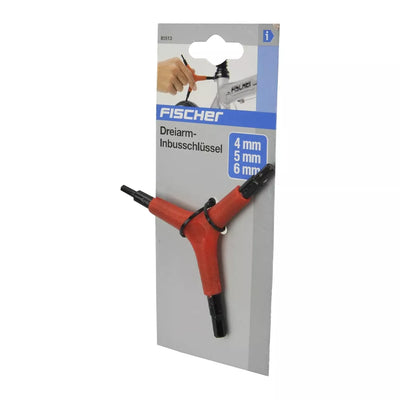 Šešiakampis įrankis Fischer // 4 / 5 / 6 mm sizes, 3-Arm Allen Key