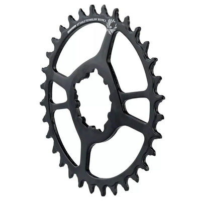 Žvaigždė priekinė SRAM 34T, X-Sync 2 aliuminė (juoda)