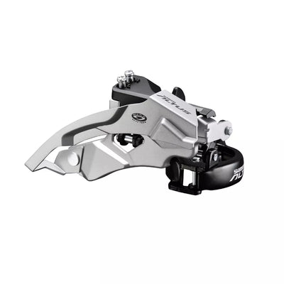 Priekinis pavarų perjungiklis Shimano Altus M370 // 3x9 speed, Dual Pull, 31,8 mm