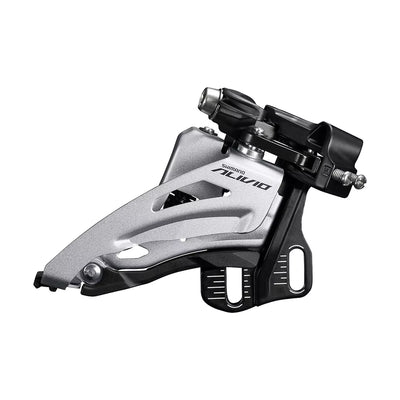 Priekinis perjungiklis Shimano Alvio FD-M3120-E // 2x9-speed, 36-22T, E-type mount, Side Swing