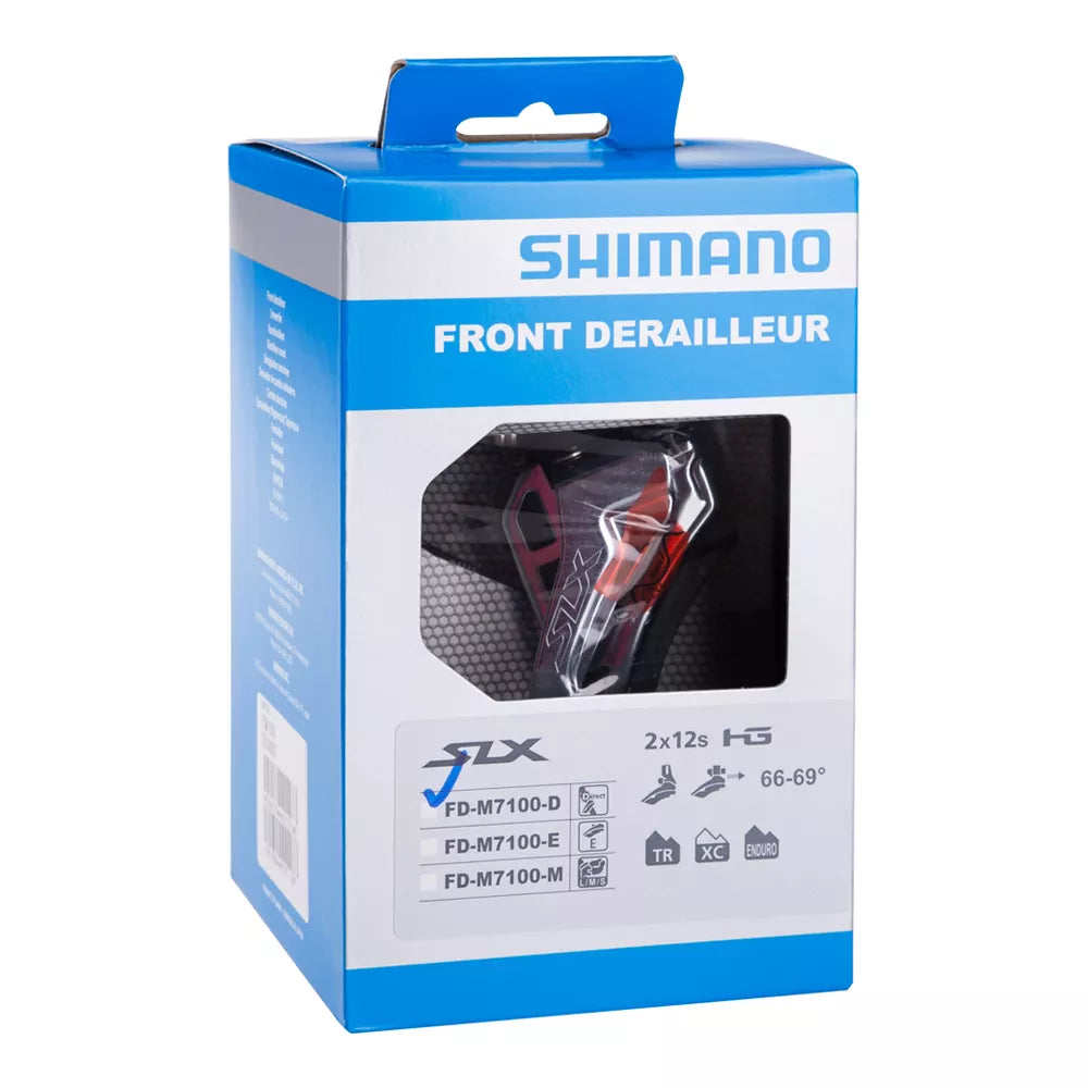Priekinis pavarų perjungiklis Shimano SLX FD-M7100 // 2x12-speed, Side-Swing, Direct Mount