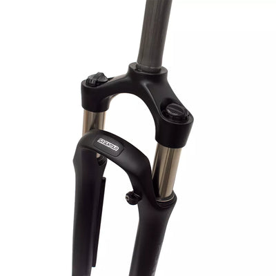 Priekinė šakė SR-Suntour NEX 28" // 1 1/8", diskiniams stabdžiams, aliuminė (matinė juoda)