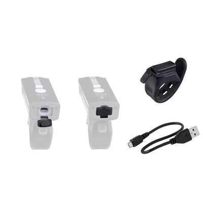 Priekinis žibintas FORCE Alert // 350LM, USB-C, su garsiniu signalu
