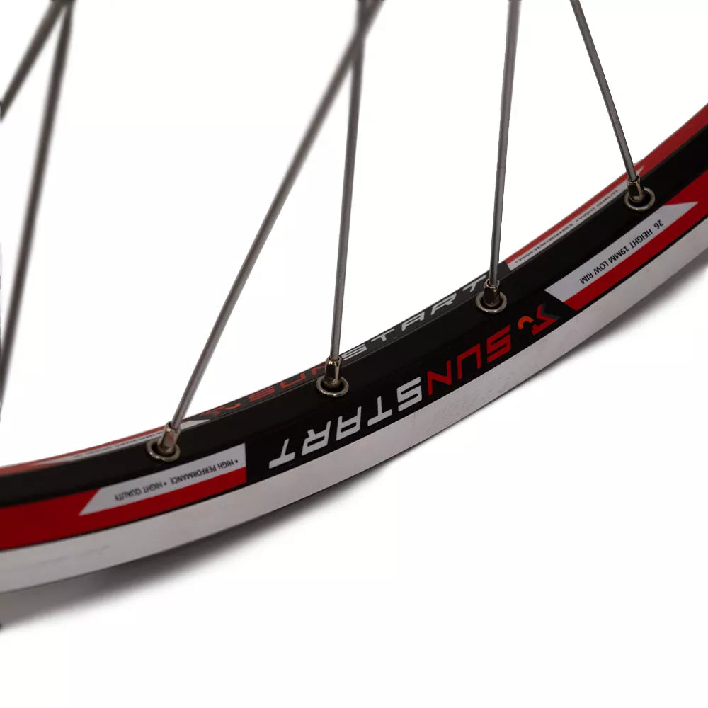 Priekinis ratas 26" v-brake, 36H, QR, dvigubas, kniedytas