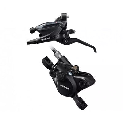 Pavarų/stabdžių rankenėlė ir stabdžių suportas Shimano ST-EF505 + Shimano BR-MT200 // 3 pavarų