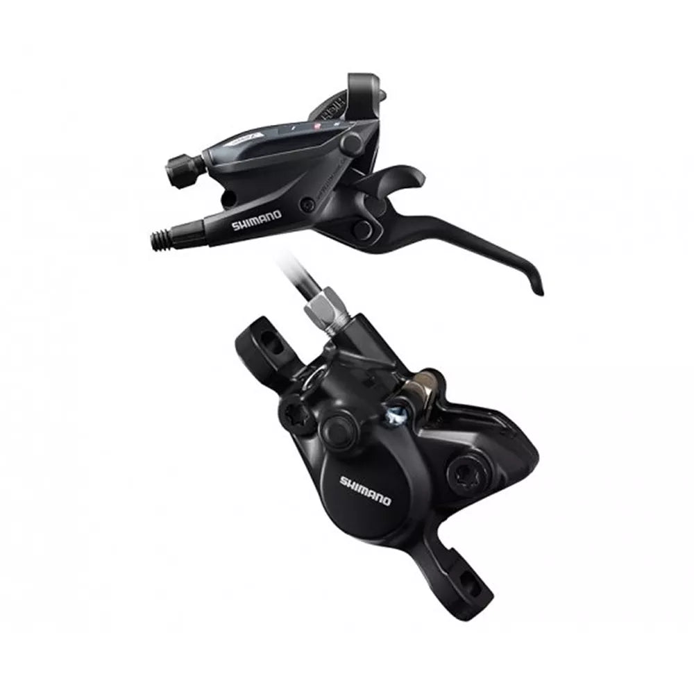 Pavarų/stabdžių rankenėlė ir stabdžių suportas Shimano ST-EF505 + Shimano BR-MT200 // 3 pavarų