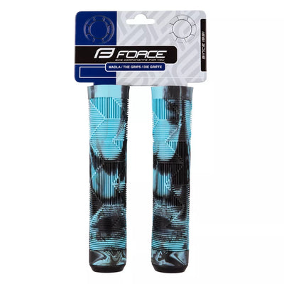 Vairo rankenos FORCE BMX (juoda/mėlyna) 145mm