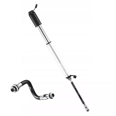 Rankinė mini pompa Lezyne HP Drive Medium // su lankstoma ABS Flex žarnele, 8,3 bar / 120 PSI