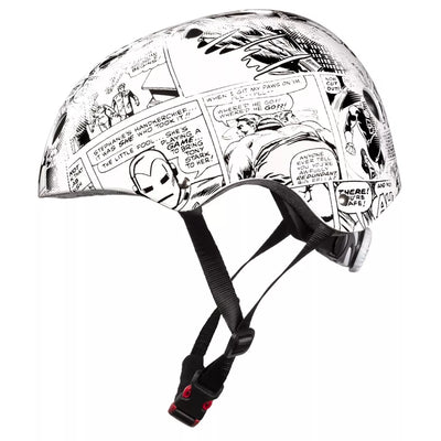 Šalmas AVENGERS 52-56cm (balta/juoda)