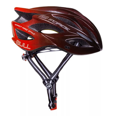 Šalmas FORCE BULL HUE MIPS // dydis L-XL (58-61 cm) (raudona/juoda)