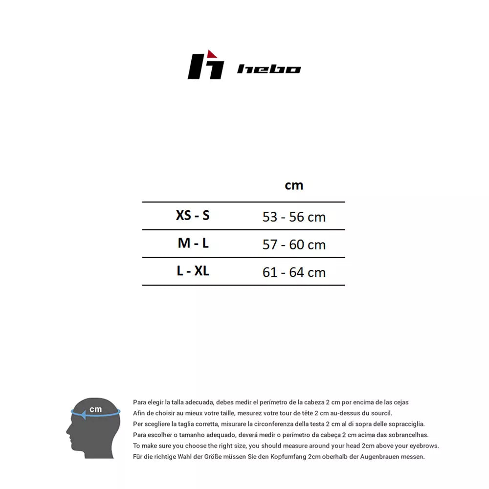 Šalmas HEBO Casco Kernel // dydis: 57-60 cm (mėlyna)