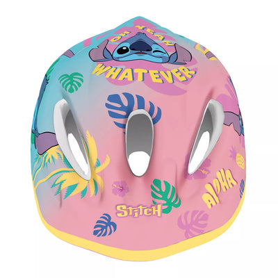 Šalmas Stitch // dydis: M (52-56 cm) (žydra/rožinė)