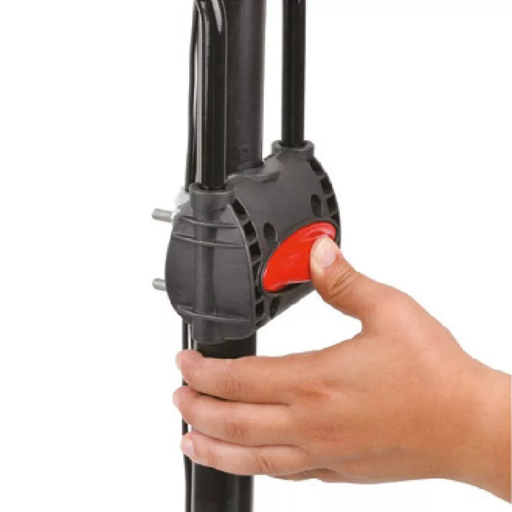 Vaikiškos kėdutės laikiklis Polisport // prie rėmo 24-40 mm, skirtas Bubbly maxi, Guppy maxi, Koolah, Boodie, Bilby ir Wallaroo modeliams