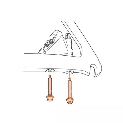 Hidraulinių diskinių stabdžių suporto tvirtinimo varžtas Shimano BR-RS505 C 15mm