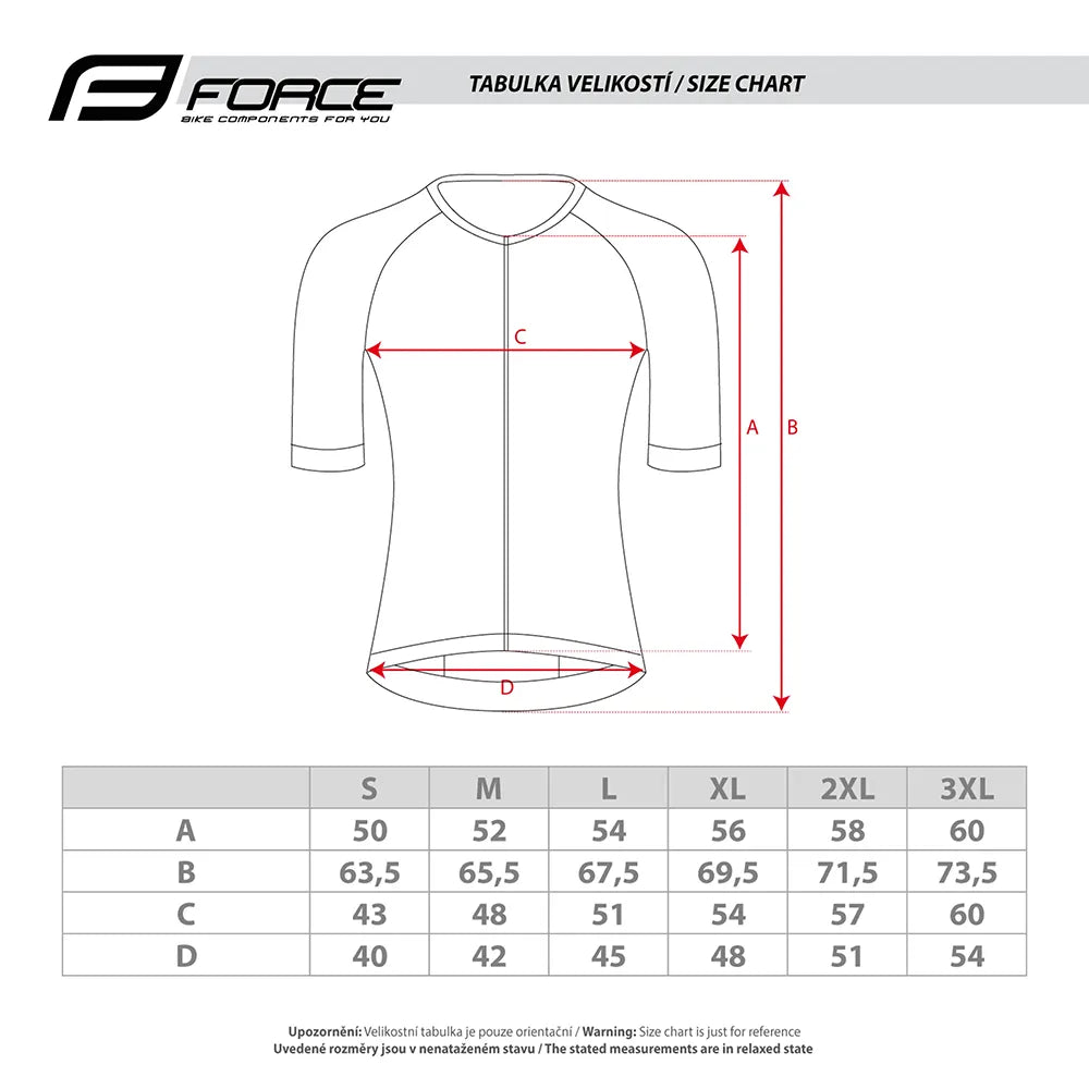 Marškinėliai FORCE Sway // dydis: 4XL (oranžinė)