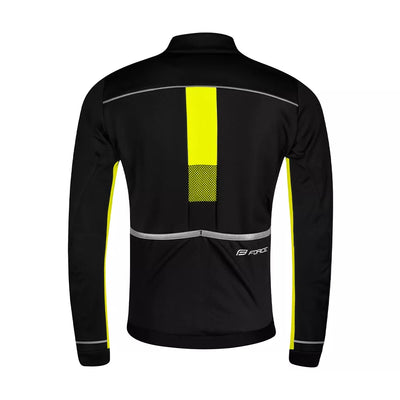 Vaikiška striukė FORCE FROST KID Softshell // 141-153 cm, -5 °C iki +5 °C (juoda/salotinė)