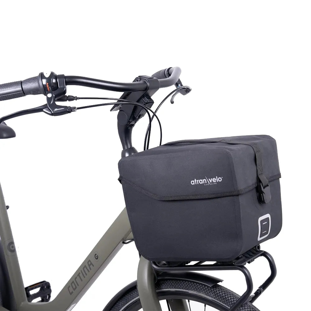 Krepšys ant bagažinės AtranVelo Commuter Top WP // 14L, 20x29x32 cm, AVS fiksacija, Water-Proof (juoda)