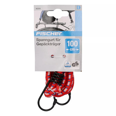 Guma ant bagažinės su kabliu Fischer // 100 cm (raudona)