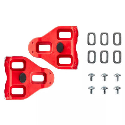 Pedalų plokštelės LOOK Delta Red // 0° ir 9° (raudonos)