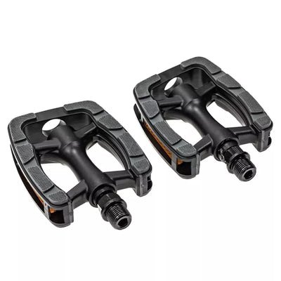 Pedalai Marwi SP-823 // su PP remais, 9/16", 103 x 77,5 mm, aliuminiai (juodi)