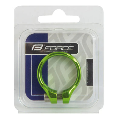 Balnelio stovo apkaba FORCE 34,9mm (aliuminė, žalia)