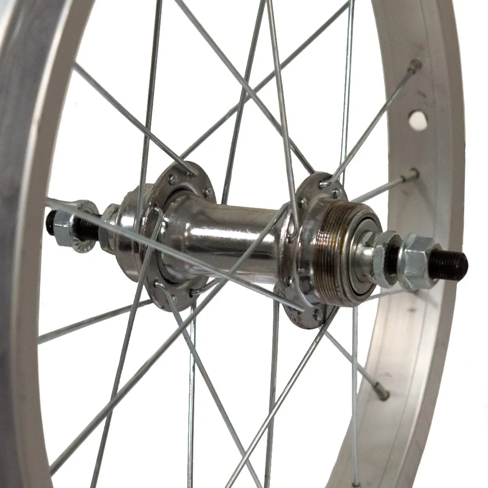 Galinis ratas 16" v-brake, 20H, užsukamas. žv. blok., veržlė