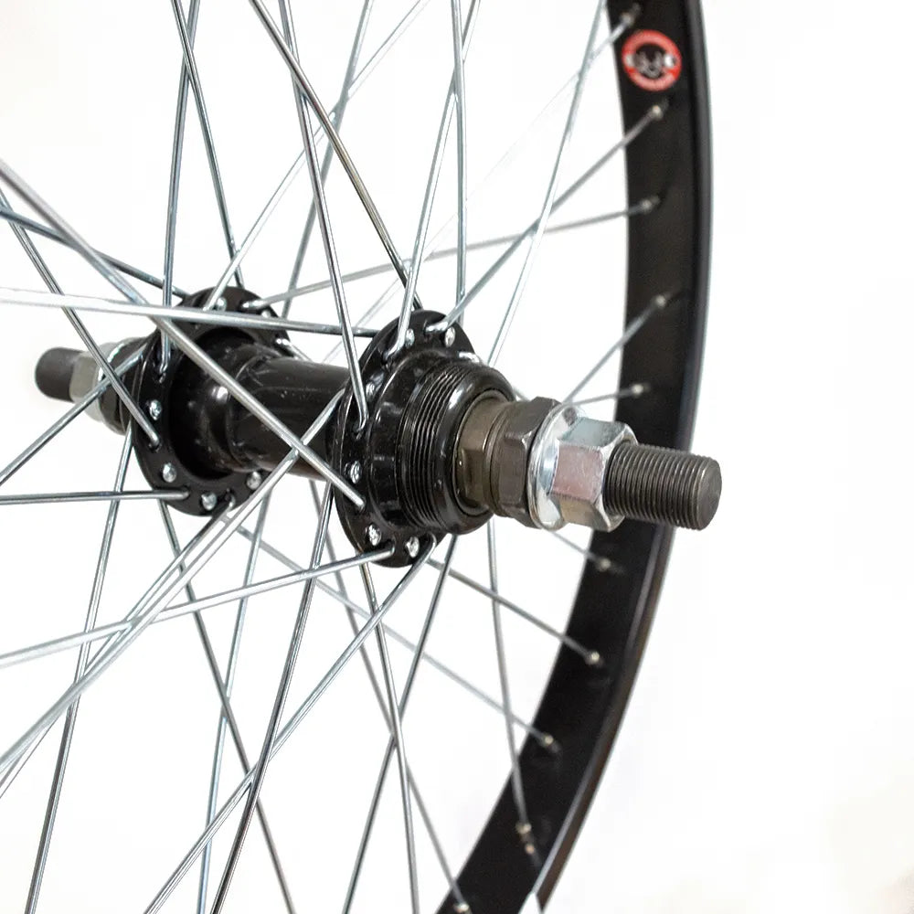Galinis ratas 20" BMX, u-brake, 36H, užsukamas žv. blok., veržlė