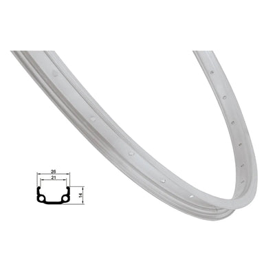 Ratlankis 16" REMERX RMX21 305x21, v-brake, 20H (sidabrinis)