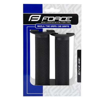 Vairo rankenos FORCE BMX 130mm (guminės, juodos)