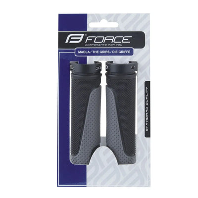 Rankenos FORCE Ross (guminės, juoda/pilka)