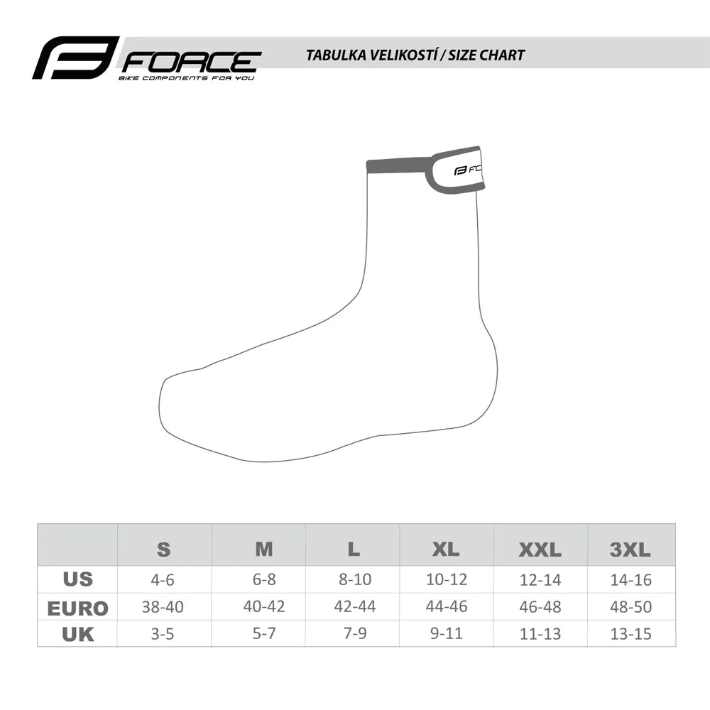 Antbačiai FORCE Fast dydis M (juoda)