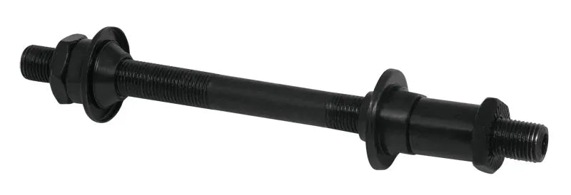 Galinė juoda ašis 140x9.5mm, greito atjungimo