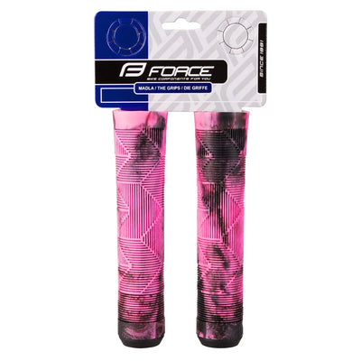 Vairo rankenos FORCE BMX (juoda/rožinė) 145mm