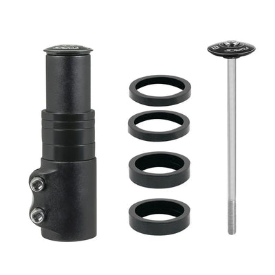 Vairo iškyšos paaukštinimas FORCE +65 mm ,1 1/8 (aliuminis, juoda)