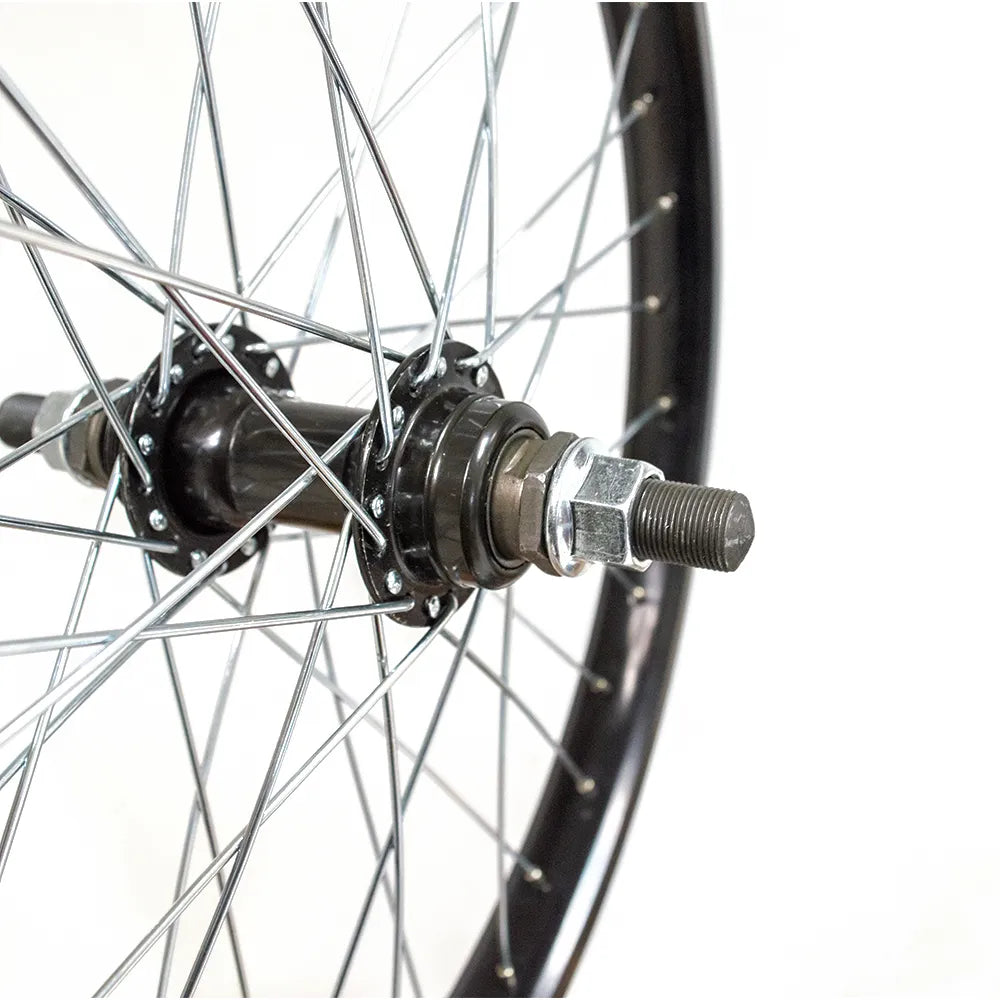 Galinis ratas 20" BMX, u-brake, 36H, užsukamas žv. blok., veržlė